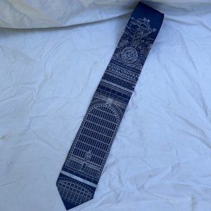 New CyberOptix Tie Lab handmade Grand Central Terminal polyester men's neck tie